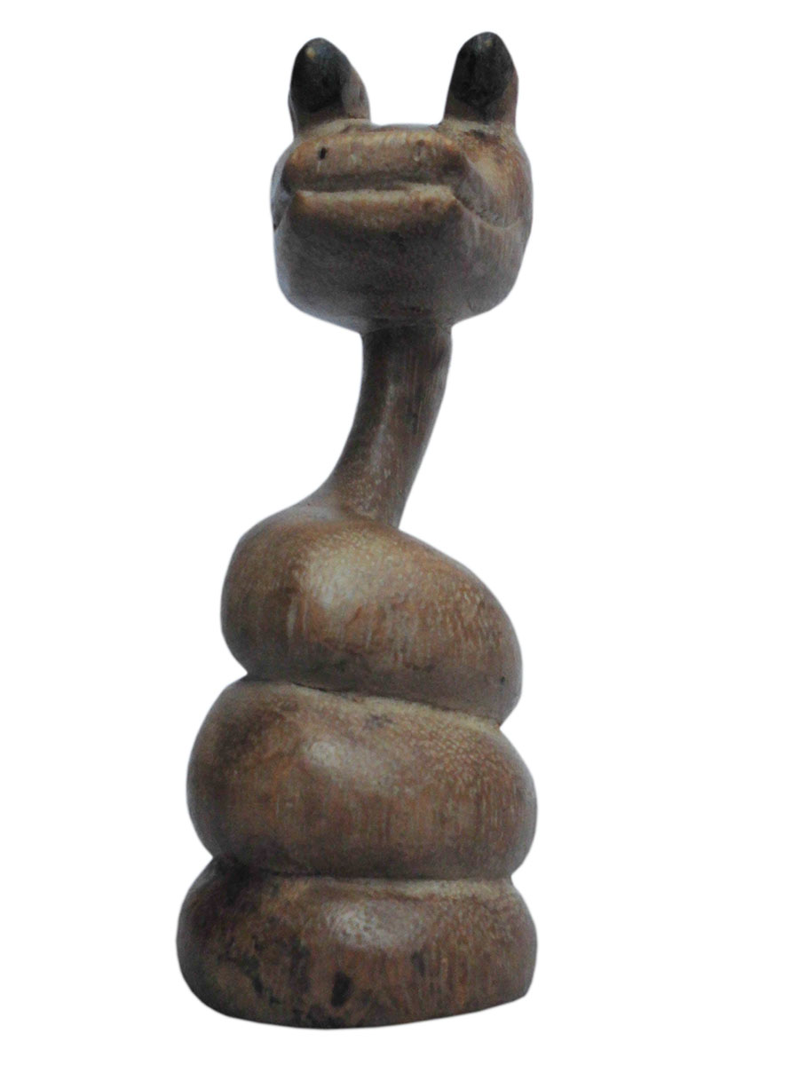 アジアン雑貨　WSN-1　ヘビの木彫り