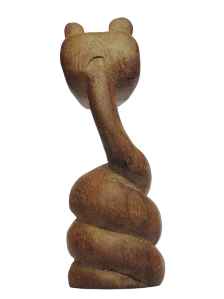 アジアン雑貨　WSN-1　ヘビの木彫り