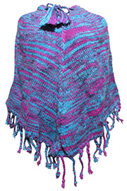 アジアン衣料 WP-11 ネパール手編みポンチョ