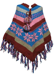 アジアン衣料 WP-6 ネパール手編みポンチョ